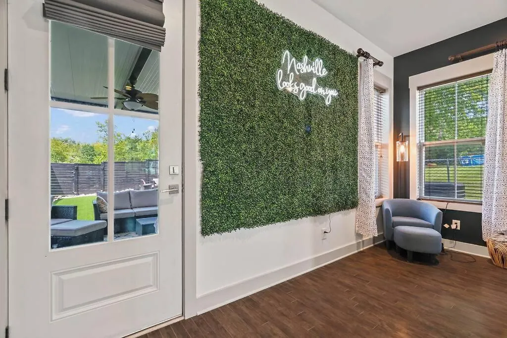 King Bed, Balcony, Covered Patio & Firepit! 8 Minutes From Broadway Nashville 0*,  United States